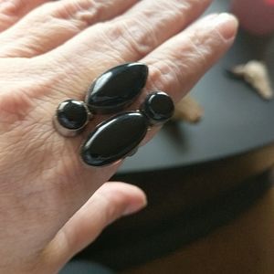 Sterling Silver Black Onix Ring